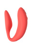 Вибратор для пар WE-VIBE Chorus коралловый,силикон,7,8 см.