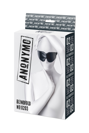 Маска Anonymo.PU кожа, черная, 26,5 см