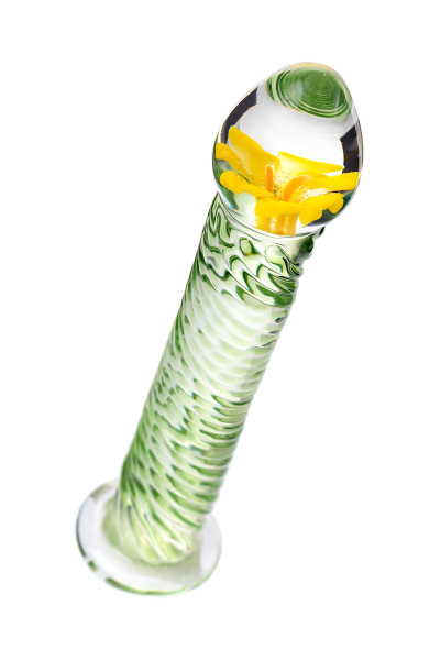 Фаллоимитатор Sexus Glass,стекло, прозрачный, 16,5 см