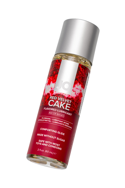 Съедобный лубрикант со вкусом торта «Красный бархат» JO H2O RED VELVET CAKE, 60 мл
