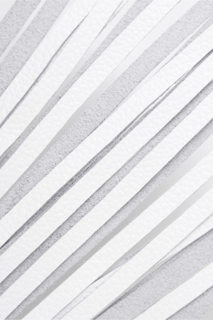 Плеть Pecado BDSM, белая рукоять, белые хлысты