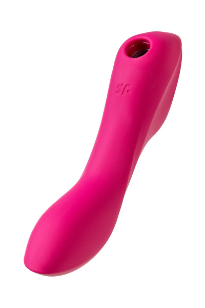 Вакуум-волновой бесконтактный стимулятор клитора Satisfyer Curvy Trinity 3, красный