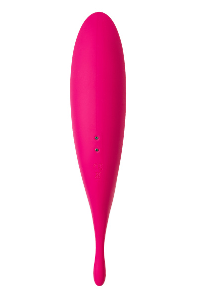 Вакуум-волновой бесконтактный стимулятор клитора Satisfyer Twirling Pro, силикон, красный