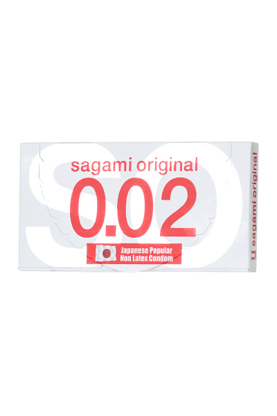 Презервативы Sagami  №2 полиуретановые Original 0.02, 2шт
