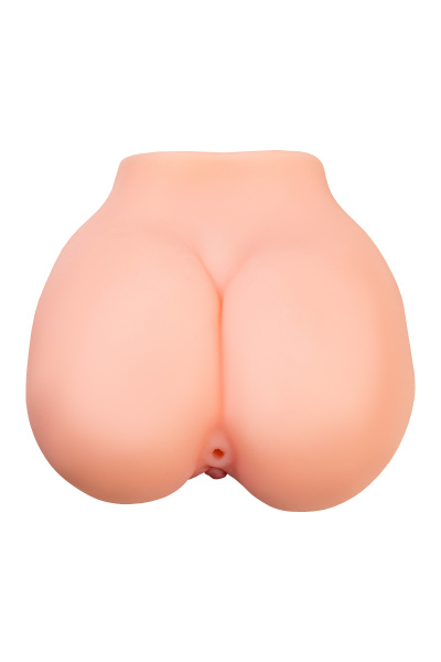 Мастурбатор реалистичный  в форме попки, с 2 любовными входами, ТPE, телесный, 1 кг (в белой коробке