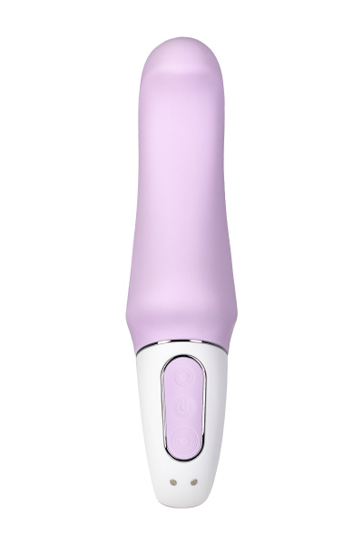 Вибратор нереалистичный Satisfyer Vibes Charming Smile, фиолетово-белый