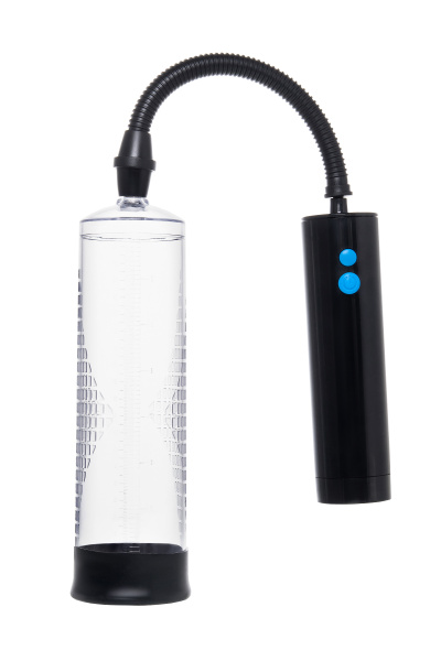 Механическая помпа для пениса Sexus Men Lars, ABS-пластик, черная, 22 см