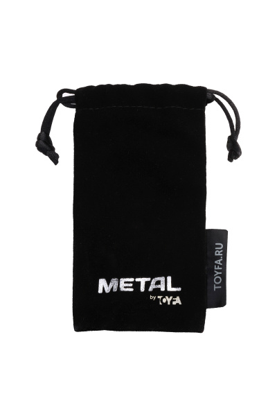 Анальный страз TOYFA Metall, металл, серебристый, с кристаллом цвета алмаз, 10 см, Ø 3 см, 95 г