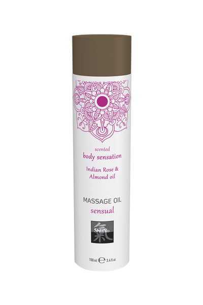 Массажное масло sensual - Индийская Роза и Масло миндаля, 100 мл.